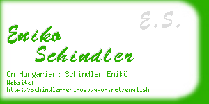 eniko schindler business card